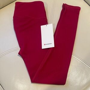 New lululemon athletica  Berry Leggings size 8